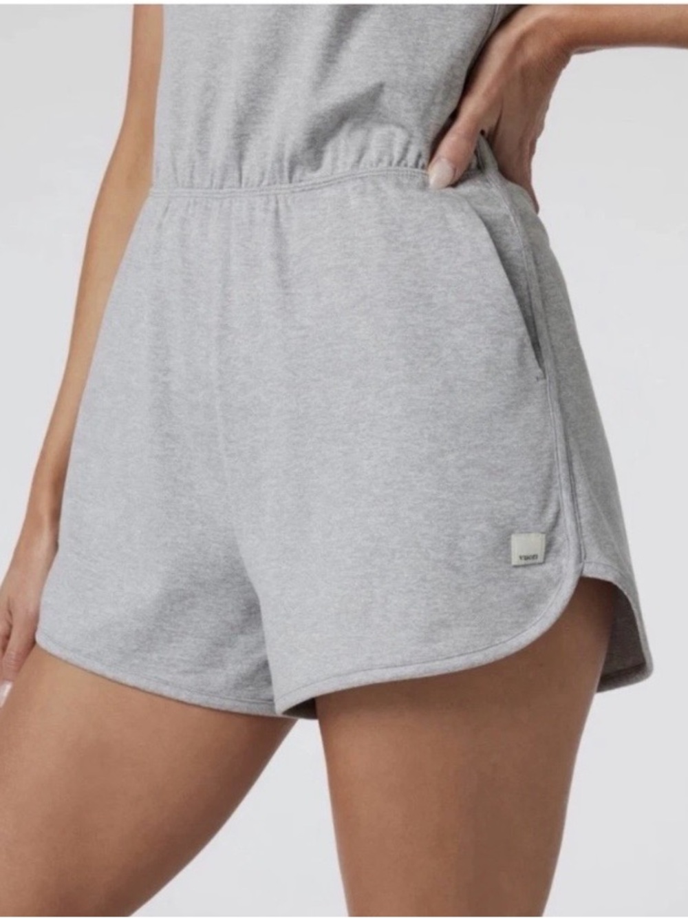 Vuori Halo Retro Romper in Gray. - Picture 4 of 11